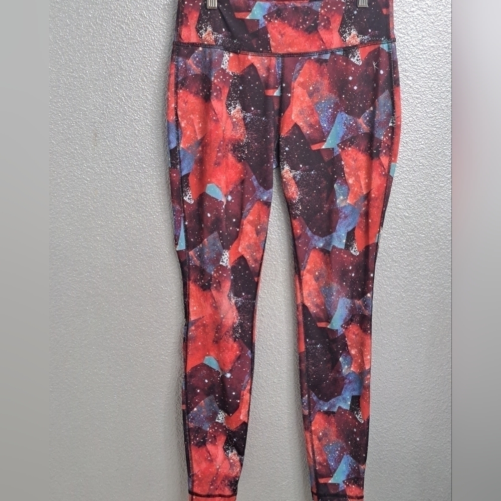 Danskin High Rise Multi Colored Leggings Size S